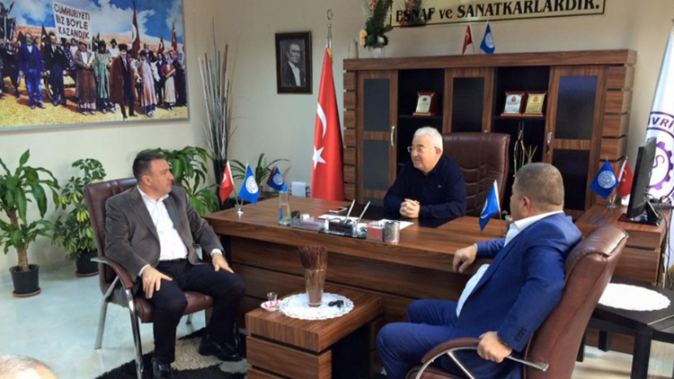 İstesob Başkanı Sayın Faik Yılmaz İle Beraber Sanayi Sitesi Kooperatifi Başkanı Ercan Çalışkanı Ziyarette Bulunduk.
